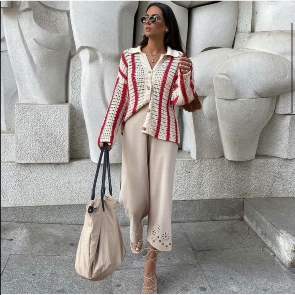 Zara knit cardigan blogger fav